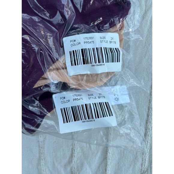 NWT J.Crew High Rise Bikini Bottom, Eggplant Purple,‎ Sz 2XL - Picture 7 of 7